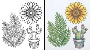 plant coloring pages
