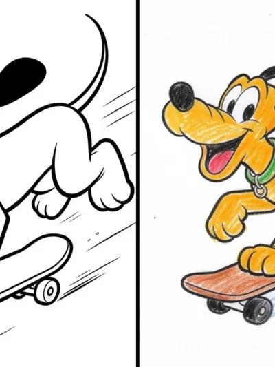 Pluto coloring pages