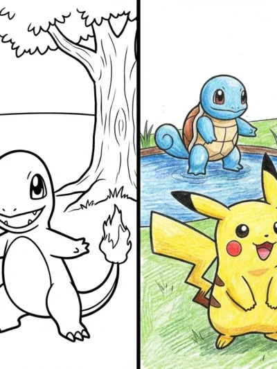 Pokemon coloring pages