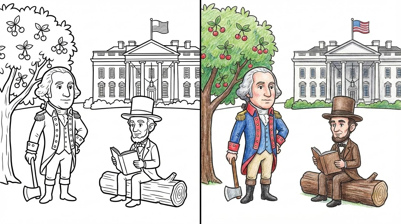 presidents day coloring pages