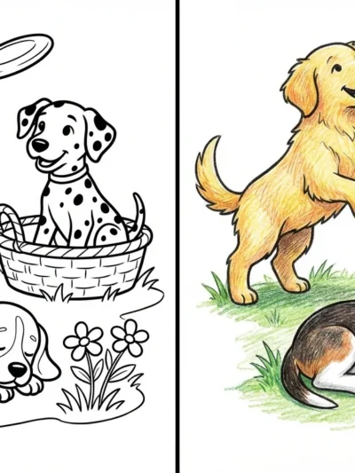Puppy coloring pages
