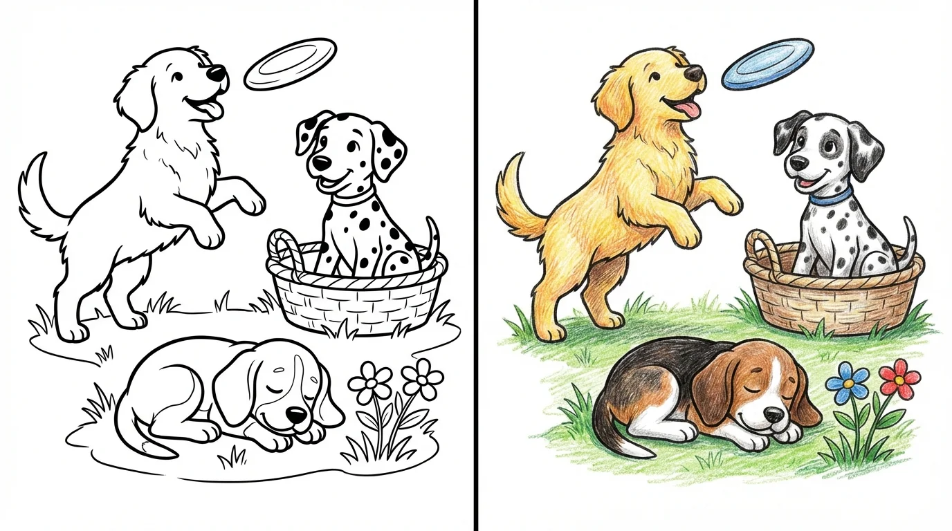 puppy coloring pages
