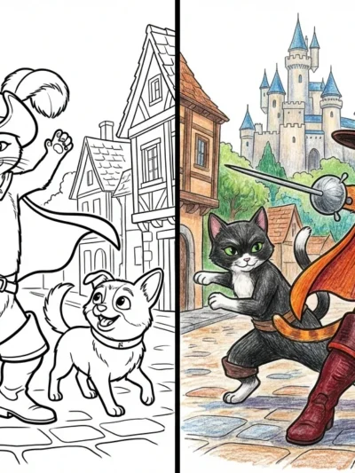 Puss In Boots coloring pages