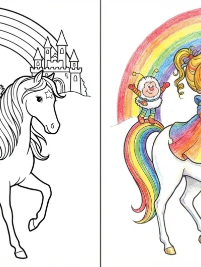 Rainbow Brite coloring pages