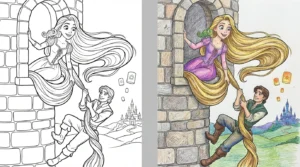 rapunzel coloring pages