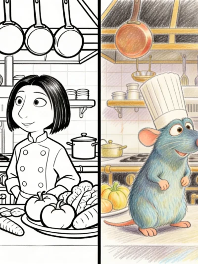 Ratatouille coloring pages