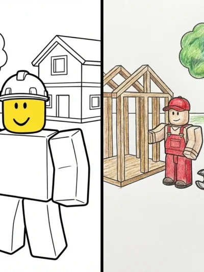 Roblox coloring pages