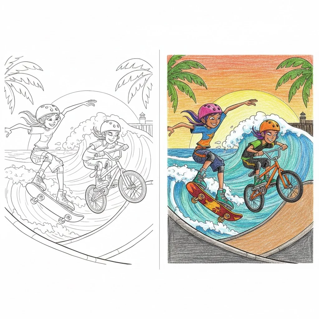 rocket power coloring pages