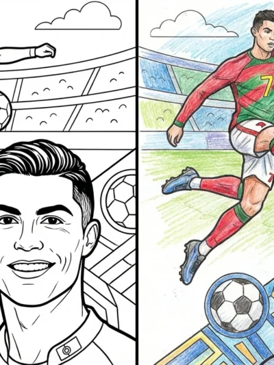 Ronaldo coloring pages