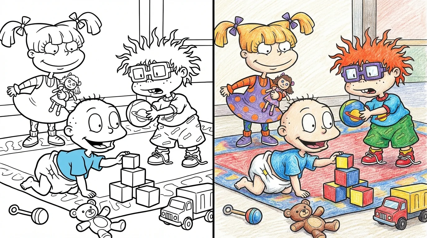 rugrats coloring pages