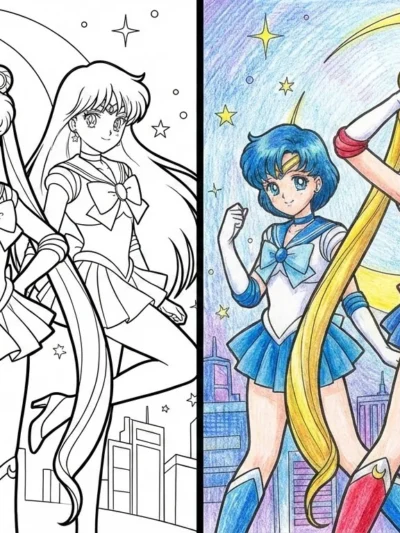 Sailor Moon coloring pages