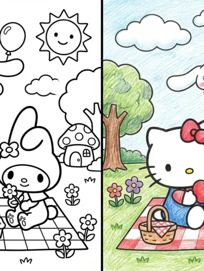 Sanrio coloring pages