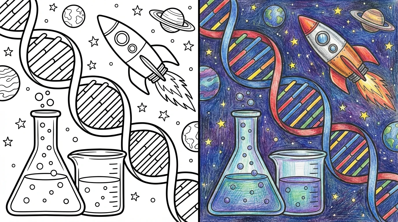 science coloring pages