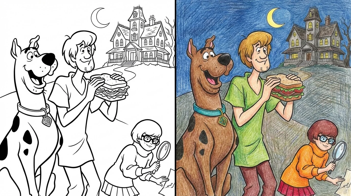 scooby doo coloring pages