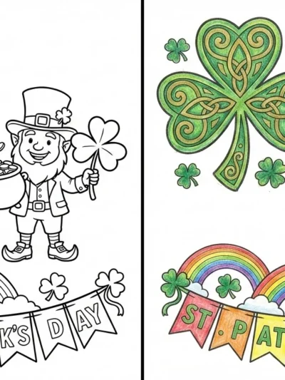 Shamrock coloring pages