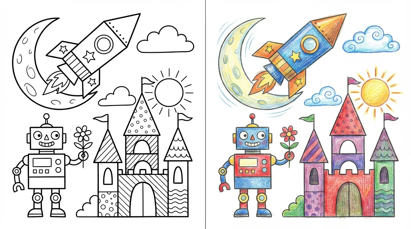 shapes coloring pages