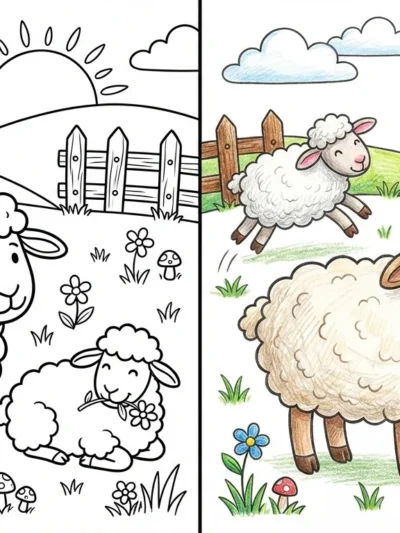 Sheep coloring pages