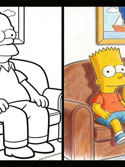Simpsons coloring pages