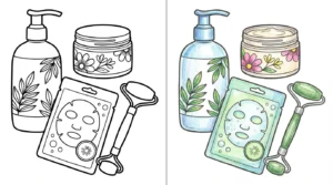 skincare coloring pages