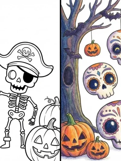 Skull coloring pages
