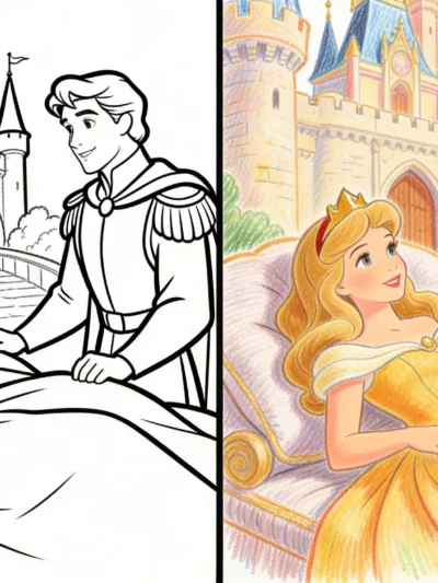 Sleeping Beauty coloring pages