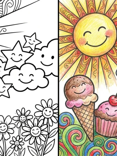 Smile coloring pages