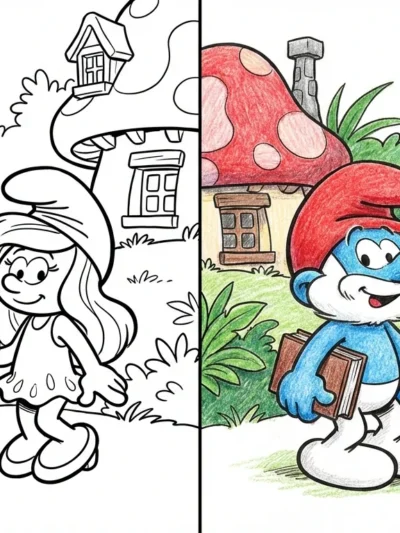 Smurf coloring pages