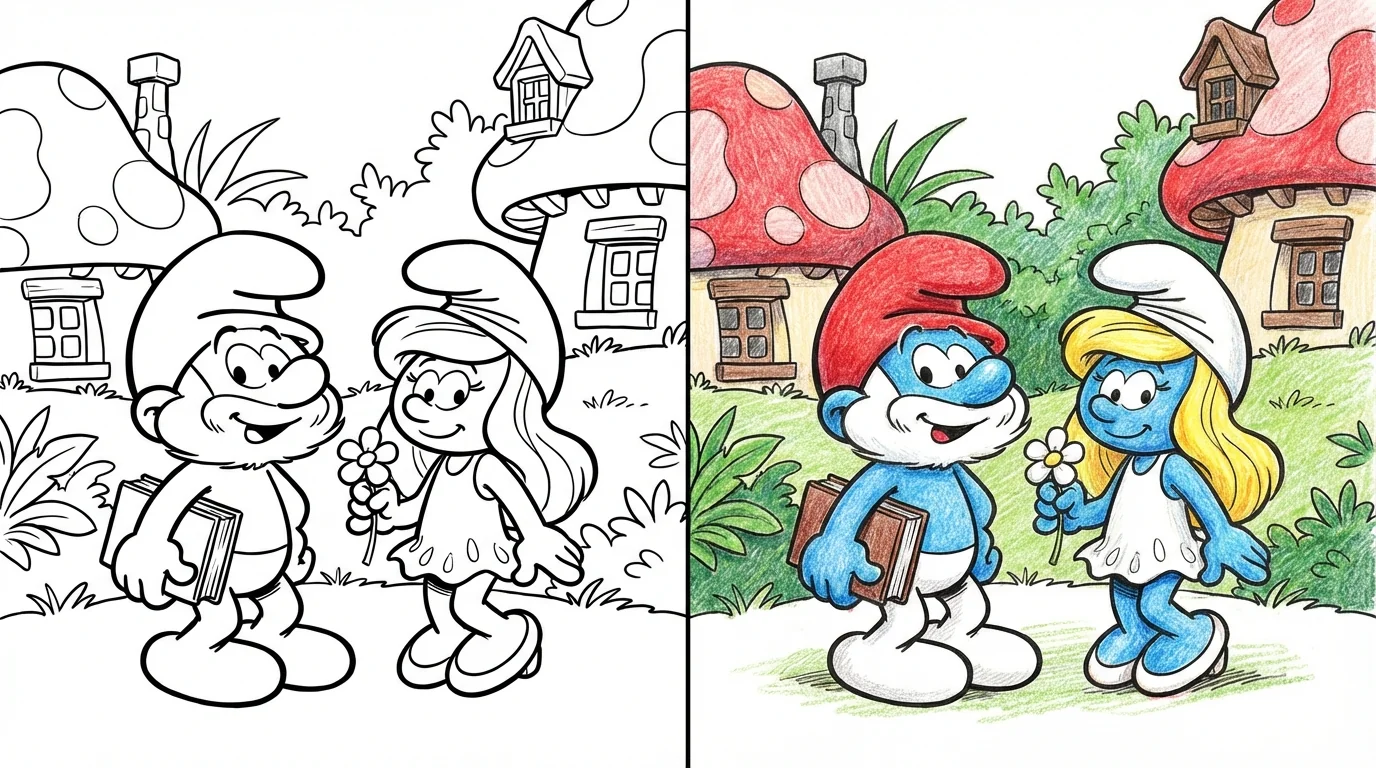 smurf coloring pages