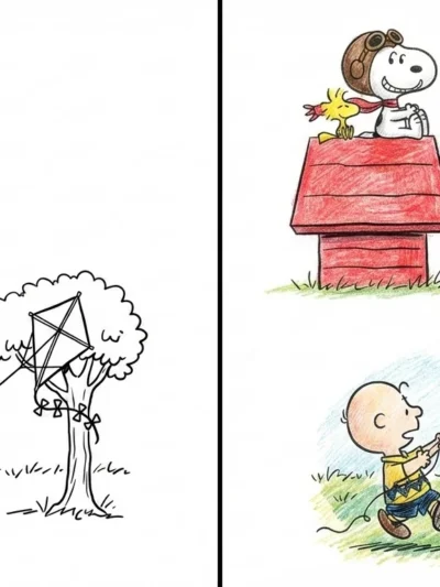 Snoopy coloring pages