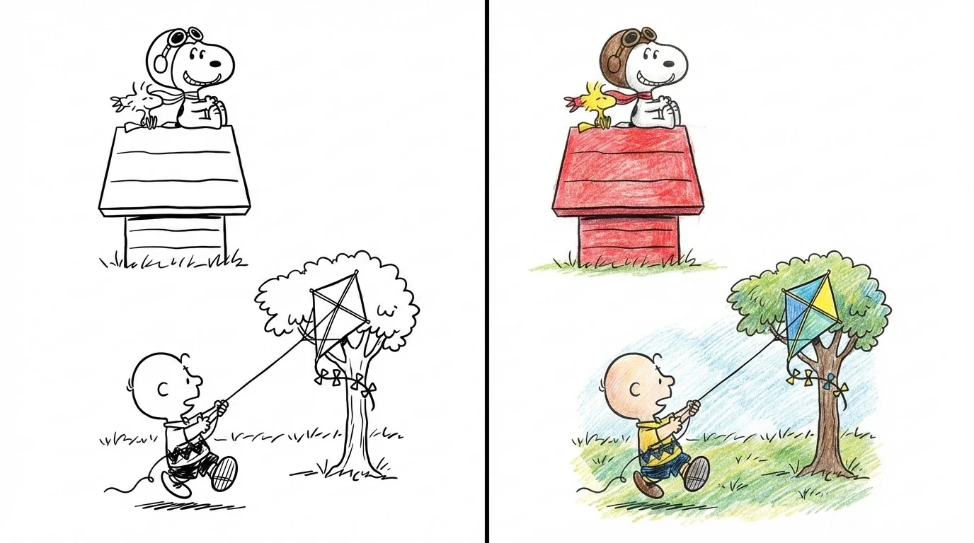 snoopy coloring pages