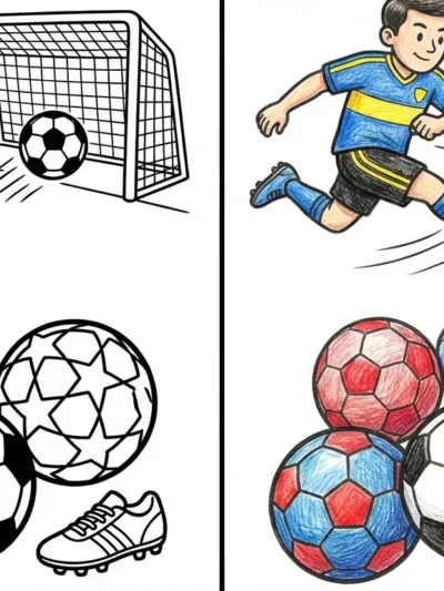 Soccer coloring pages