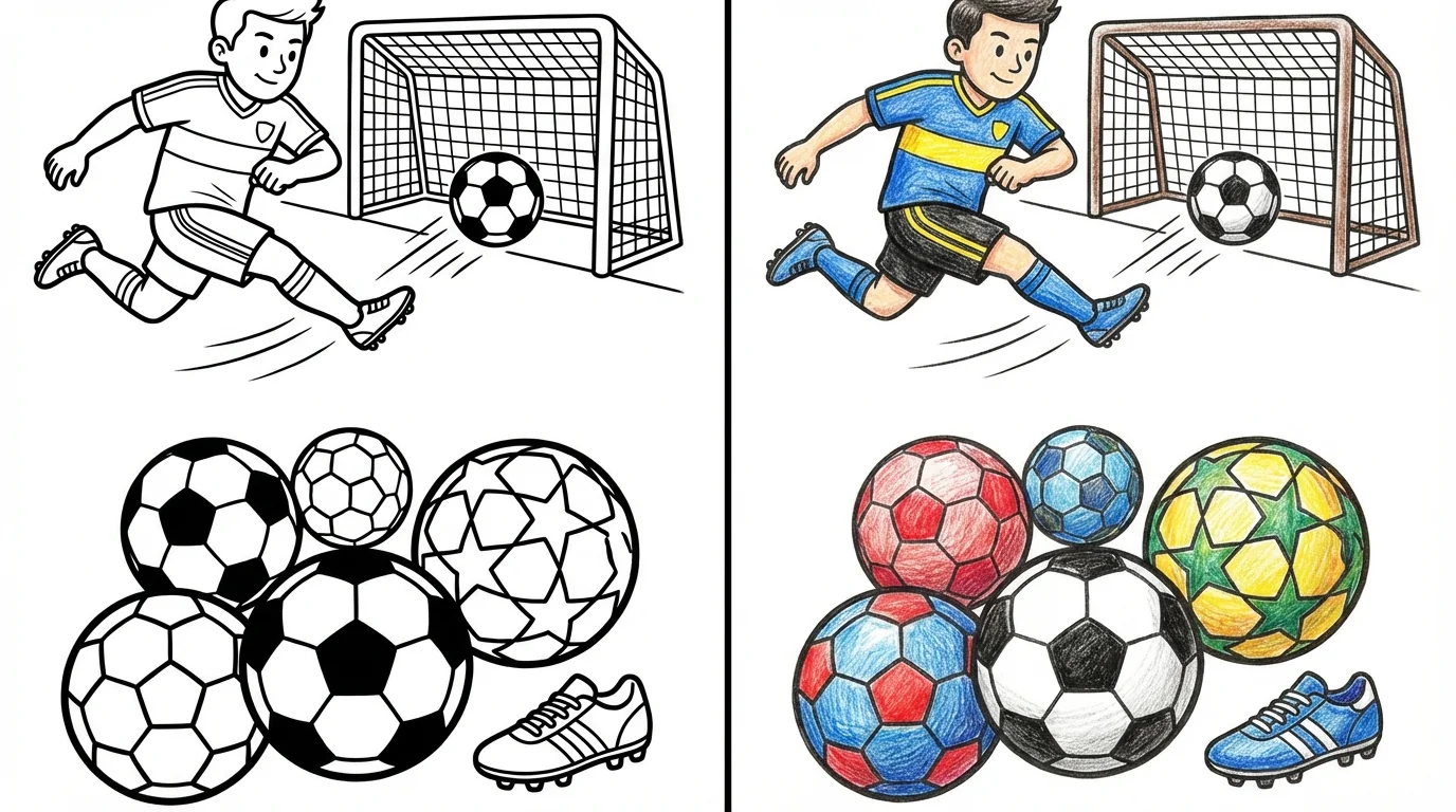 soccer coloring pages