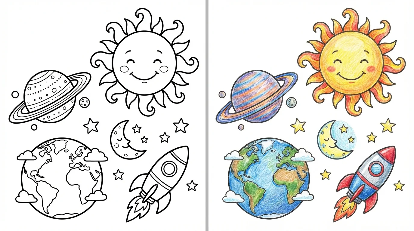 52 Solar System Coloring Pages (Free PDFs)