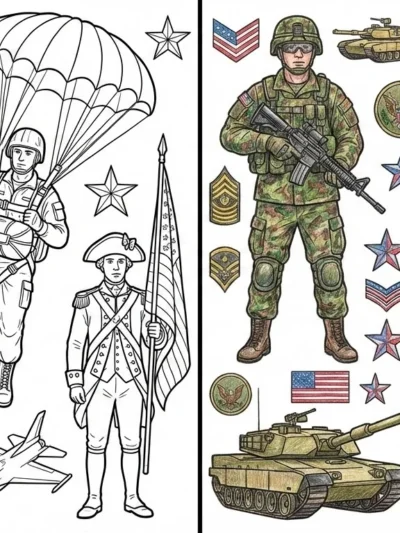 Soldier coloring pages