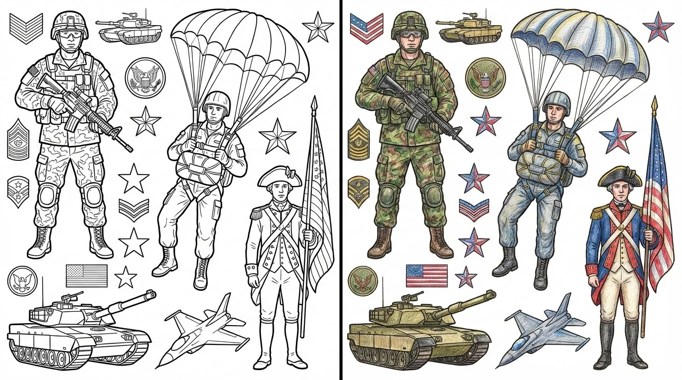 soldier coloring pages