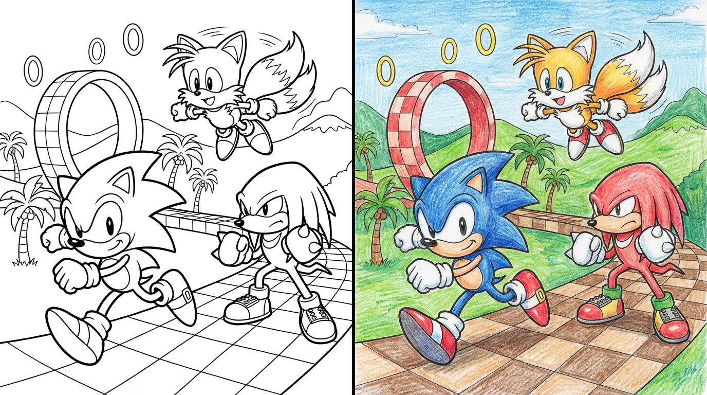 56 Sonic 3 Coloring Pages (Free PDFs)