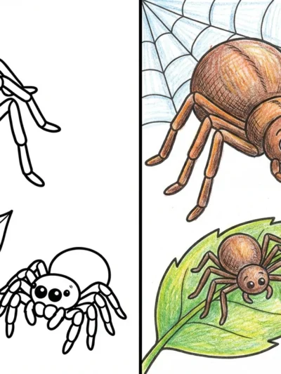 Spider coloring pages