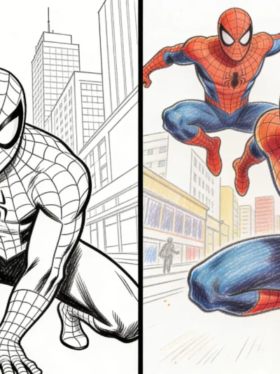 Spiderman coloring pages