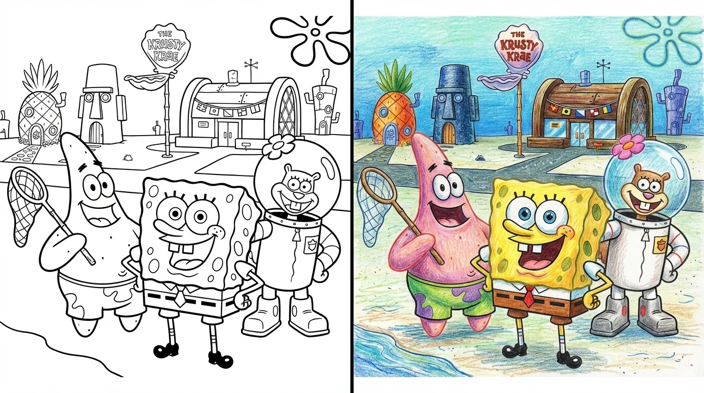 spongebob coloring pages