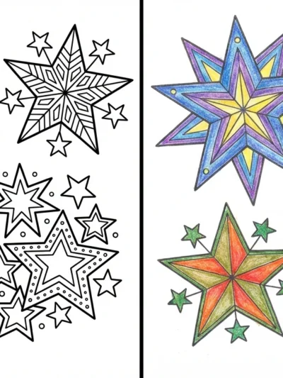Star coloring pages