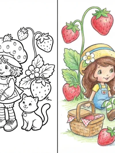 Strawberry Shortcake coloring pages