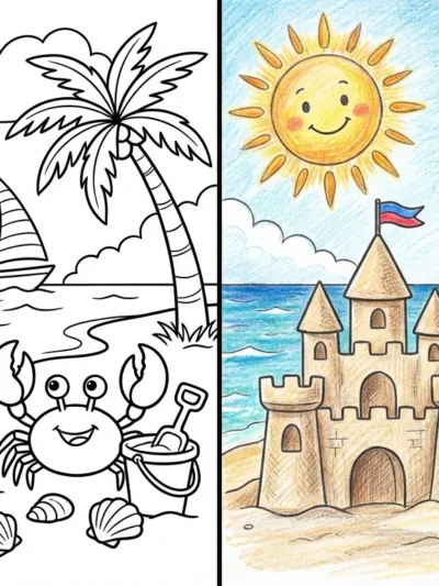Summer coloring pages
