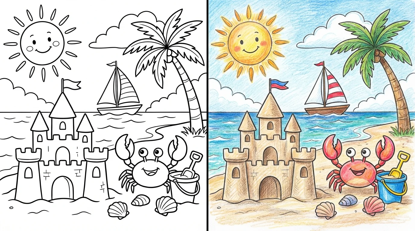 summer coloring pages