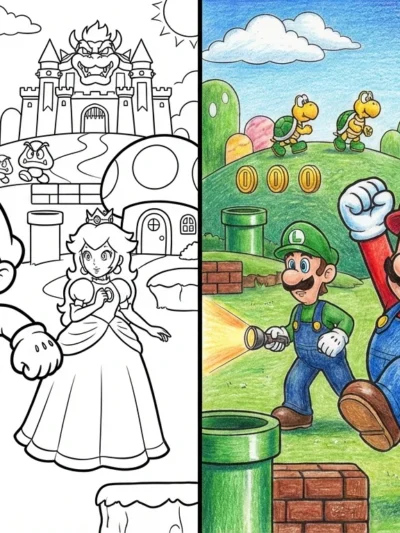Super Mario Movie coloring pages