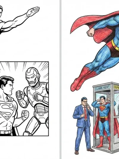 Superman coloring pages