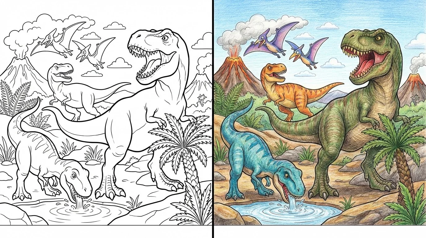 t rex coloring pages