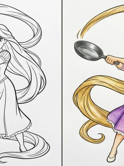 Tangled coloring pages
