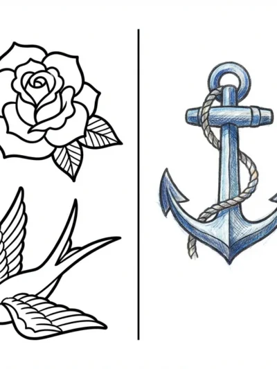 Tattoo coloring pages