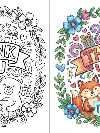 Thank You coloring pages