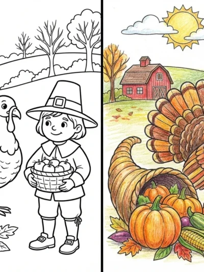 Thanksgiving coloring pages